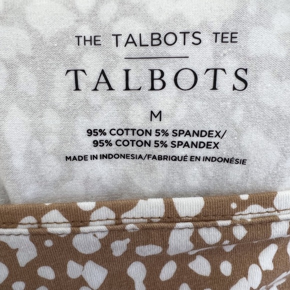 TALBOTS Cotton Long Sleeve Tee/ Rattan and Ivo - Picture 3 of 4